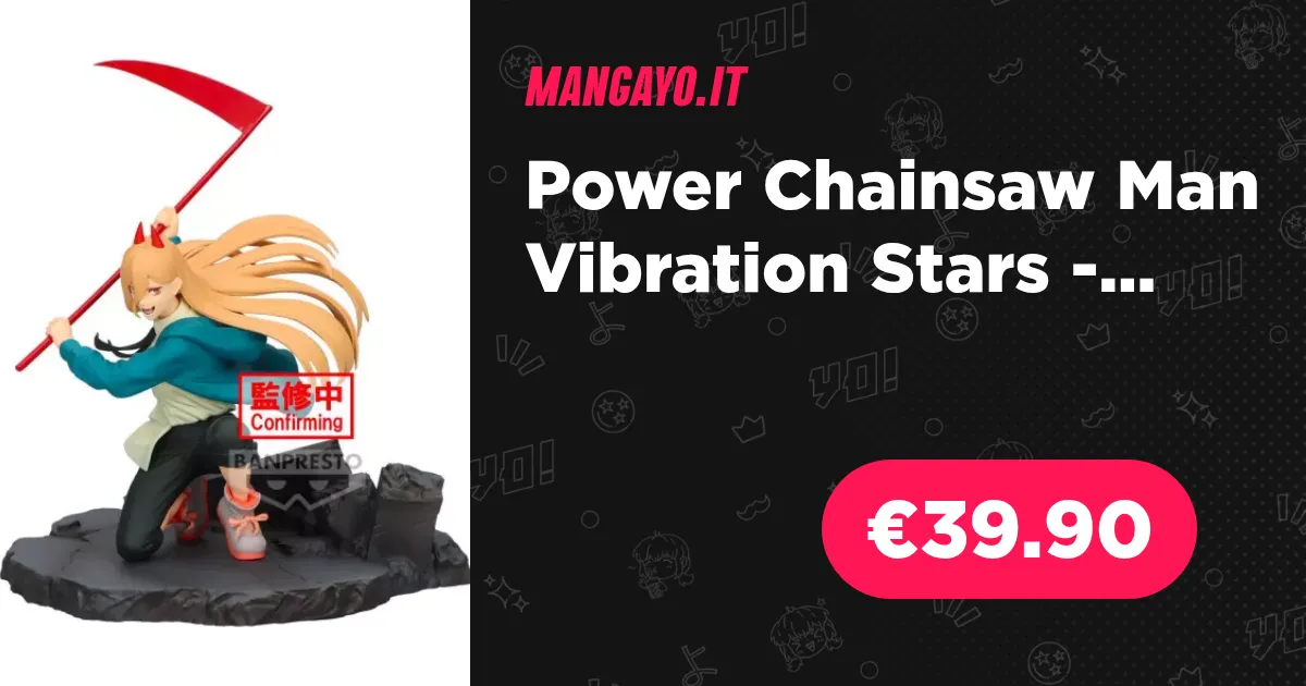 Figurine Banpresto Chainsaw Man – Power Vibration Stars 12 Cm – Licence Officielle Bandai