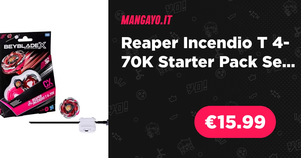 Disque CX 3 Pièces Starter Pack Beyblade X Reaper Incendio - Toupie Et Lanceur Avec Disque CX, Métal Authentique Toupie Beyblade X Avec Lanceur Disque CX 3 Pièces Starter Pack Beyblade X Reaper Incendio - Toupie Et Lanceur Avec Disque CX, Métal Authentique Toupie Beyblade X Avec Lanceur